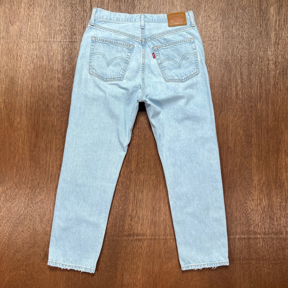 Vintage Levis 501 BIG E Light Wash Straight Leg Jeans W28 L26 A8746-0000 - Picture 13 of 15